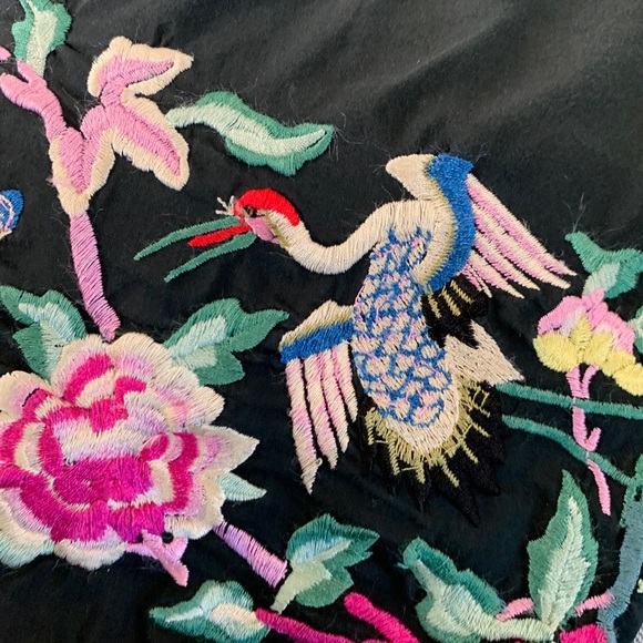 Lucky Brand S Silk Panel Embroidered Tank Dress - Picture 4 of 8